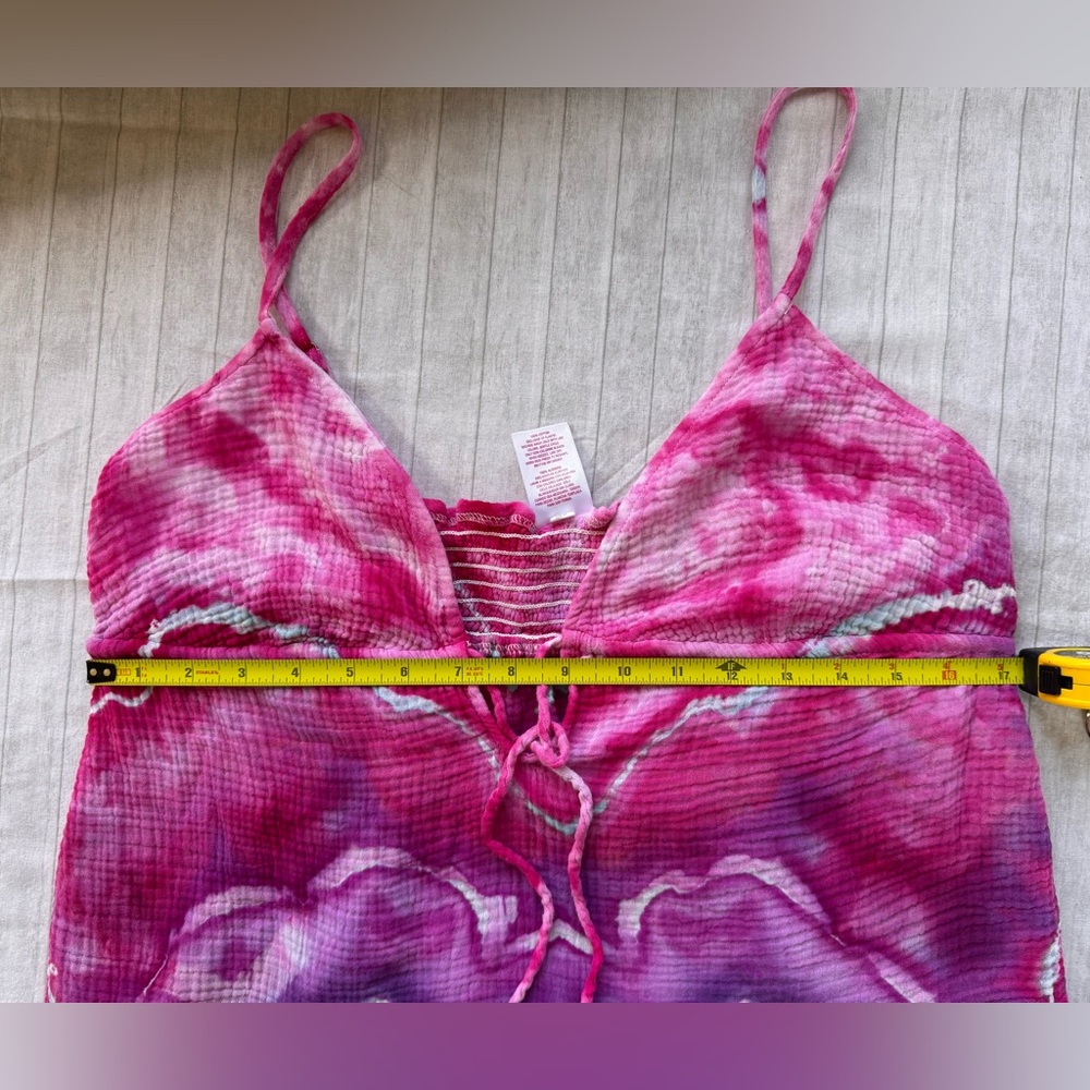 Hand dyed Woman’s Plunge Front  Coverup - Picture 7 of 9